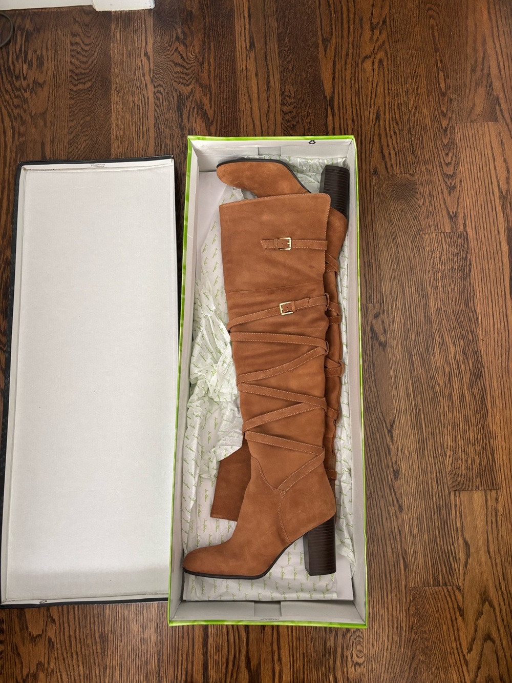 Sam Edelman Sable Over-the-Knee Boots in Camel Suede